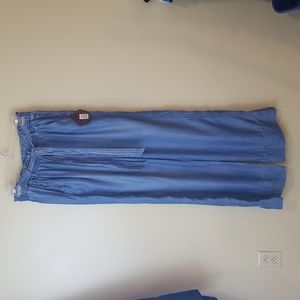 Knox Rose Brand Wide Leg Chambray Pants Size Medium